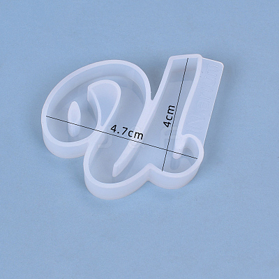 Letter DIY Silicone Molds X-DIY-I034-08U-1