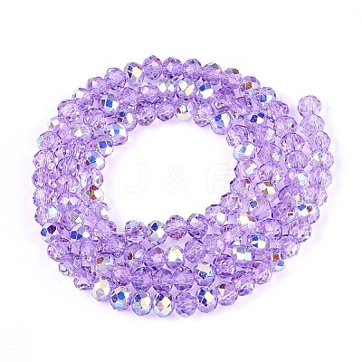 Transparent Glass Beads Strands EGLA-N016-3mm-03-1
