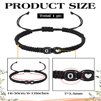 1Pc Adjustable Nylon Cord Braided Bracelets for Women Men BJEW-LP0001-31A-O-1