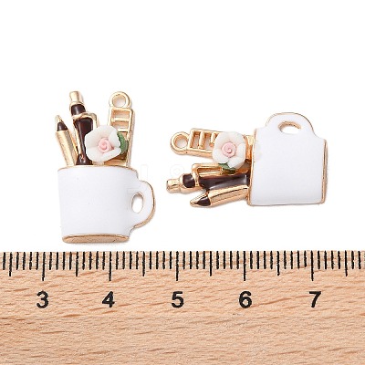Alloy Enamel Pendants X-FIND-O003-02C-KCG-1