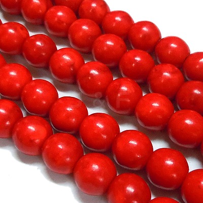 Synthetical Howlite Beads LS-TURQ-G609-10mm-1
