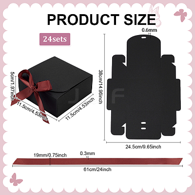 Foldable Kraft Paper Cardboard Packing Boxes CON-WH0001-68B-1