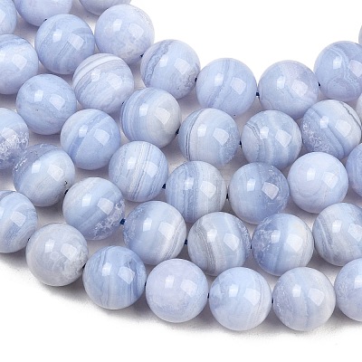 Natural Blue Lace Agate Beads Strands G-D106-A01-12mm-1