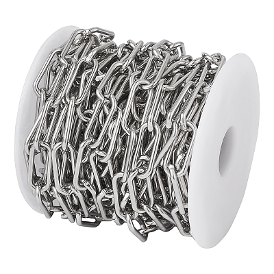 304 Stainless Steel Paperclip Chains YS-TAC0003-02P-1