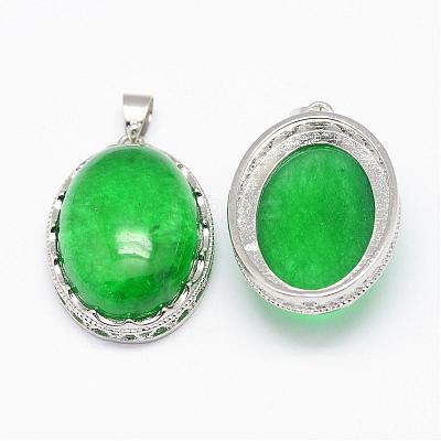 Natural Dyed & Heated Malaysia Jade Pendants G-D851-19-1