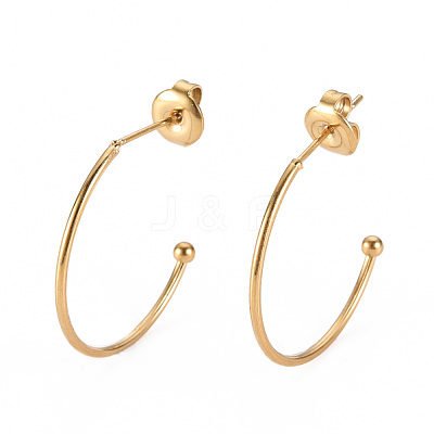 304 Stainless Steel Stud Earrings STAS-S116-272B-G-1