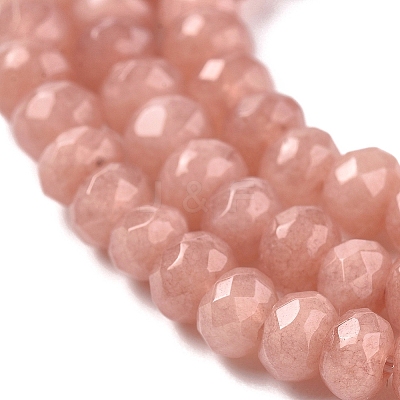 Dyed Natural Malaysia Jade Rondelle Beads Strands G-E316-2x4mm-42-1