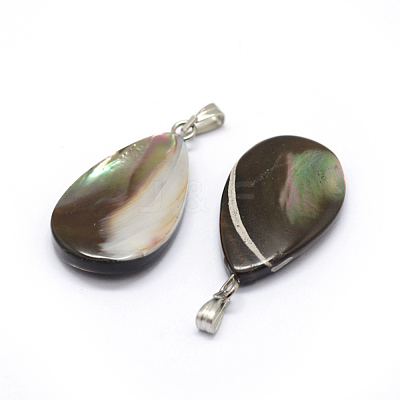 Shell Pendants SSHEL-E564-24B-P-1