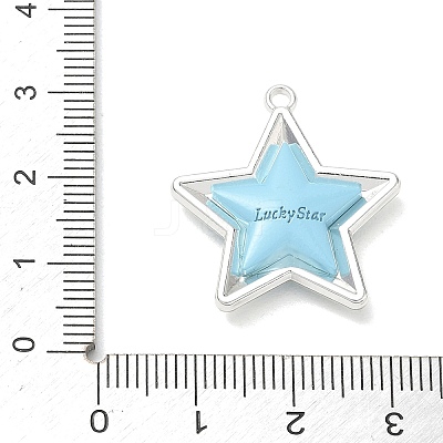 Spray Painted Alloy Pendants AL-CBA5B8E-14P-02-1