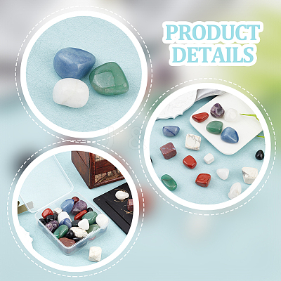 240G 8 Styles Natural Mixed Gemstone Beads G-NB0004-01-1
