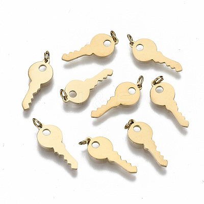304 Stainless Steel Charms STAS-S116-070G-1