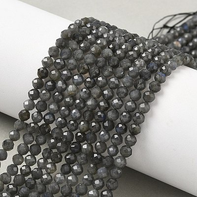 Natural Labradorite Beads Strands G-L622-C03-4mm-1