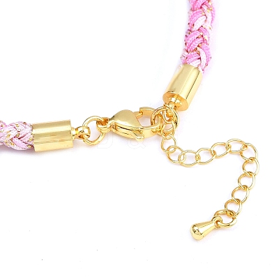 4MM Braided Nylon Cord Bracelets FIND-A057-01G-19-1