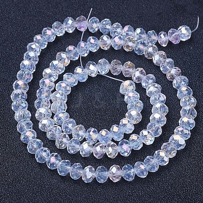 Electroplate Glass Beads Strands EGLA-A044-T4mm-B19-1