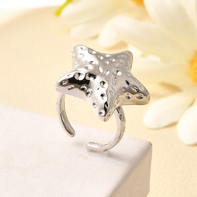 Brass Cuff Rings for Women RJEW-Q008-07C-P-1