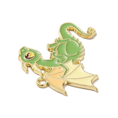 Alloy Enamel Pendants X-ENAM-A143-10KCG-01-1