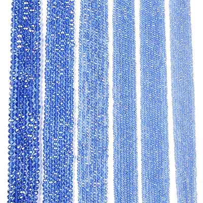 Electroplate Glass Beads Strands LS-EGLA-A044-T6mm-B14-1