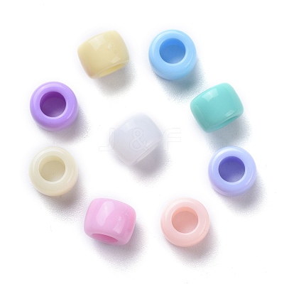 Opaque Acrylic Beads SACR-R746-07-1