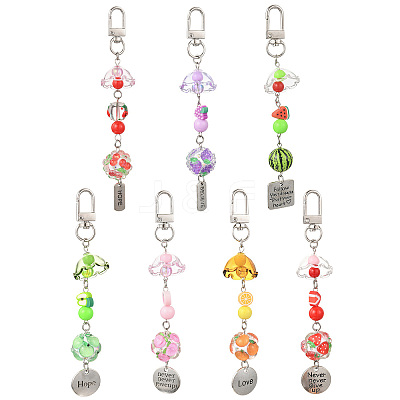 Handmade Polymer Clay & Acrylic & Resin & Glass Pendant Decorations KEYC-FS00037-05-1