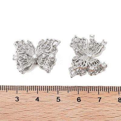 Brass Micro Pave Clear Cubic Zirconia Beads KK-Z059-03P-1