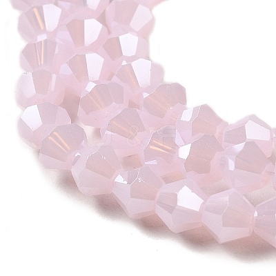 Imitation Jade Electroplate Glass Beads Strands EGLA-F029-J4mm-A02-1