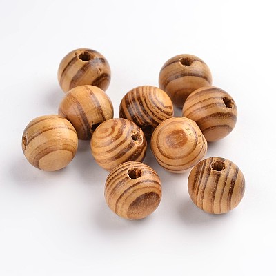Round Natural Wood Beads WOOD-Q009-16mm-LF-1