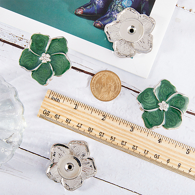 4Pcs Alloy Rhinestone Drawer Knobs AJEW-GF0007-43-1