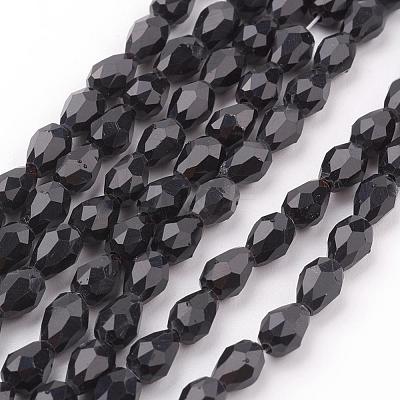 Glass Beads Strands GLAA-R024-6x4mm-13-1