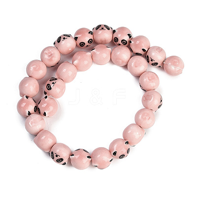 Handmade Porcelain Beads Strands PORC-P029-02D-1