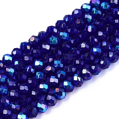 Electroplate Glass Beads Strands EGLA-A044-T2mm-L06-1