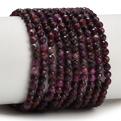 Natural Ruby Beads Strands GG-CBA77FB-B09-3mm-1