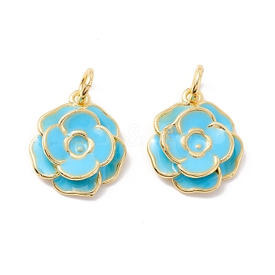 Rack Plating Brass Pendants KK-I684-05G-02-RS-1