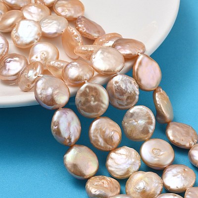 Natural Baroque Keshi Pearl Beads Strands PEAR-P064-08D-04D-1