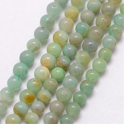 Natural Amazonite Bead Strands G-K146-09-3mm-1
