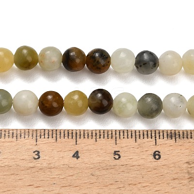 Natural Butter Jade Beads Strands G-C289-B03-6mm-1