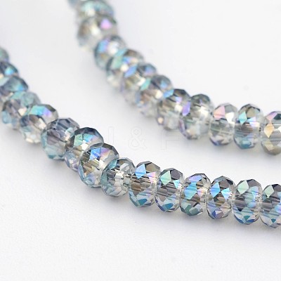 Electroplate Glass Beads Strands EGLA-P018-1mm-FR-B03-1