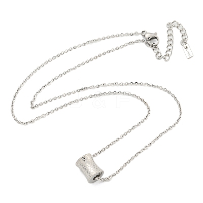 Non-Tarnish 304 Stainless Steel Pendants Necklace for Women NJEW-A027-05P-1