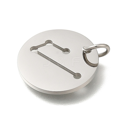 Anti-Tarnish 304 Stainless Steel Pendants STAS-M074-02G-P-1