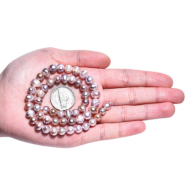 Natural Cultured Freshwater Pearl Beads Strands PEAR-N013-06T-1