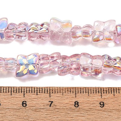 Transparent Glass Beads Strands GL-CBAAE04-02I-1