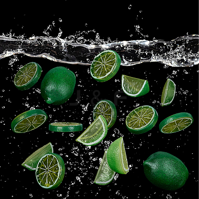 22Pcs 3 Styles Plastic Simulated Lemon DJEW-AR0001-15A-1
