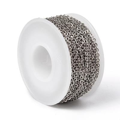 Tarnish Resistant 304 Stainless Steel Cable Chains CHS-H017-02P-10M-1