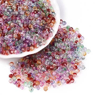 Baking Paint Electroplate Transparent Glass Seed Beads X-SEED-N006-07-1
