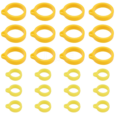 60Pcs 2 Style Silicone Pendant SIL-GF0001-43A-1