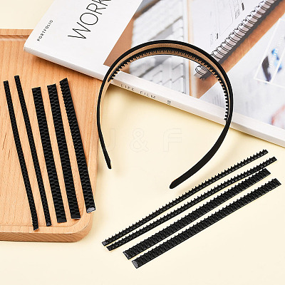 10Pcs 2 Styles Resin Firm Headband Non-slip Strip FIND-SP0020-61-1