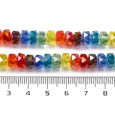 Electroplate & Gradient Color Glass Beads Strands LAMP-M023-01-1