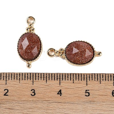 Synthetic Goldstone Faceted Pendans KK-L218-003G-06-1