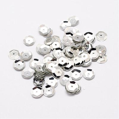 Plastic Paillette Beads PVC-A001-8mm-08-1