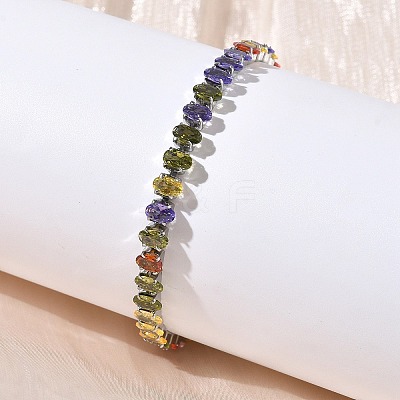 304 Stainless Steel Pave Cubic Zirconia Tennis Bracelets BJEW-G754-03P-05-1