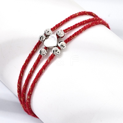 Polyester Multi-Strand Bracelets FB-CBA983F-02P-06-1